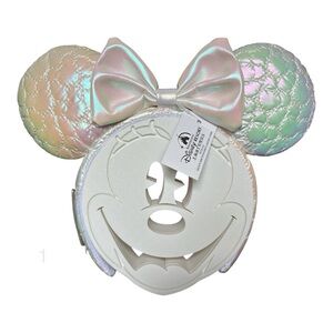 Disney Parks Mickey Mouse Icon Quilted Iridescent Loungefly Ear Headband NWT 1